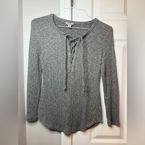 Lucky Brand Gray Long Sleeve Shirt